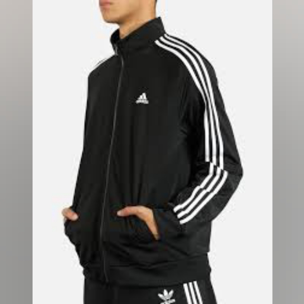 Adidas Iconic Tricot Track Jacket EUC Size LARGE